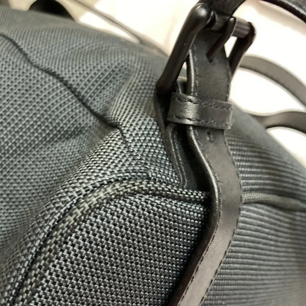 L.L. bean black and gray mini backpack